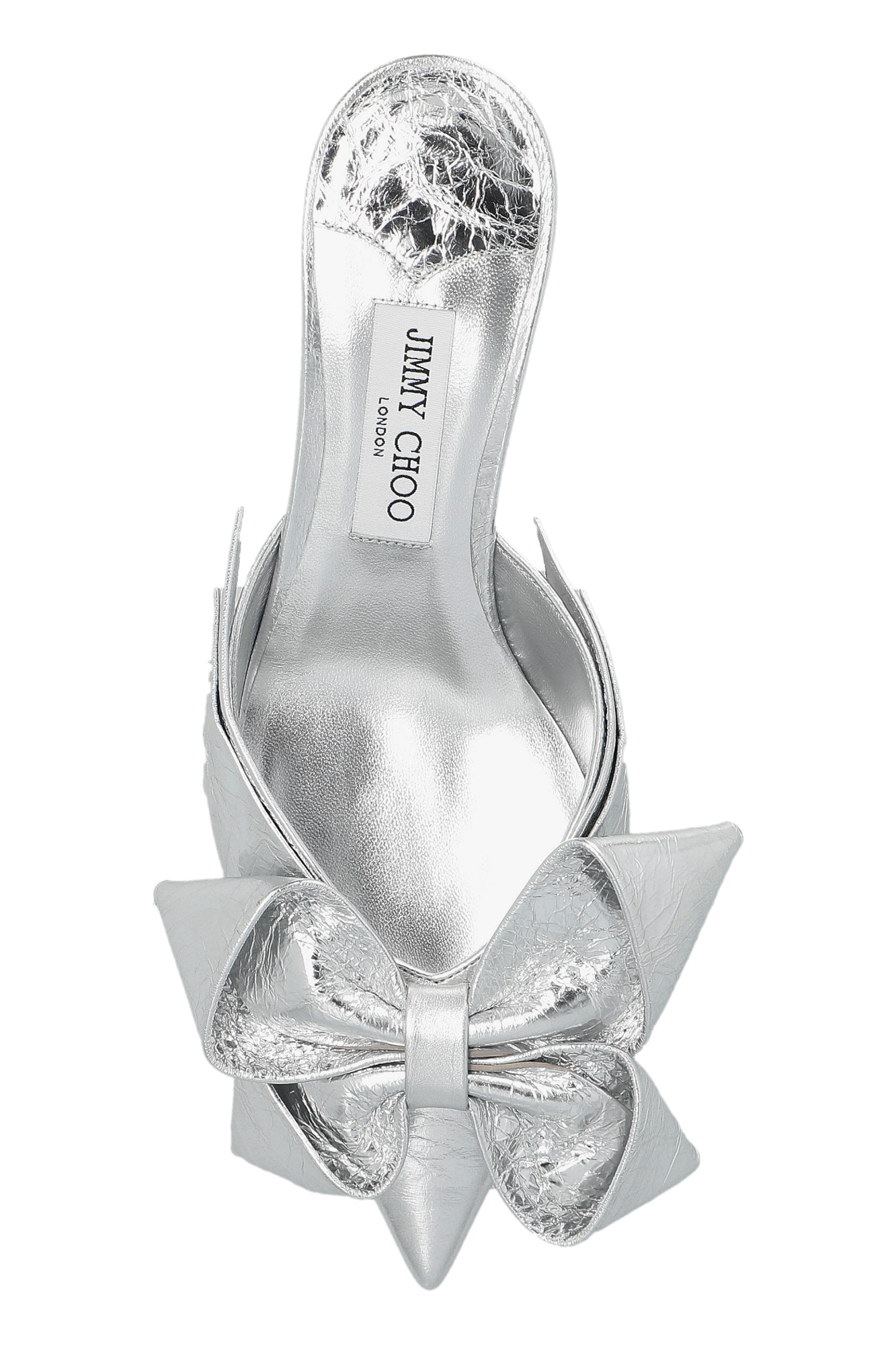 JIMMY CHOO スタズ ミュール 50 シルバー SS25【新作】注目商品 Jimmy Choo Staz 50 mules for Women - Silver in UAE | Level Shoes